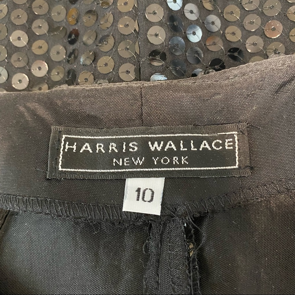 Harris Wallace Black Sequin Pencil Skirt - Picture 7 of 8